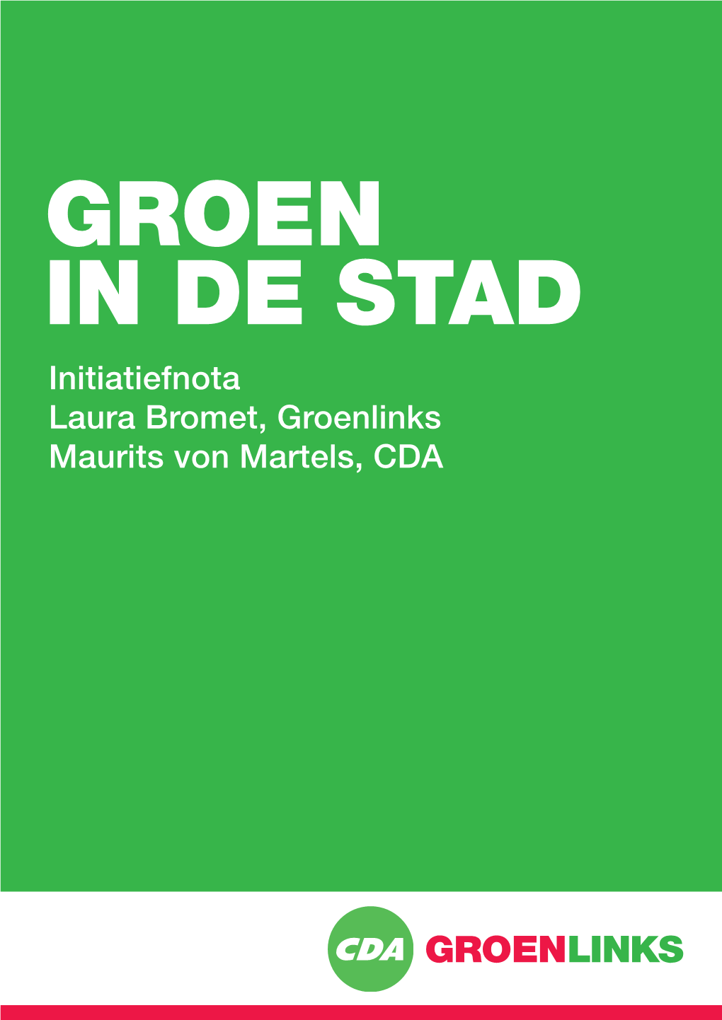 Initiatiefnota Groen in De Stad