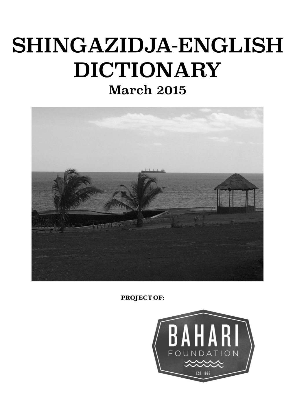 Shingazidja-English Dictionary.Pdf