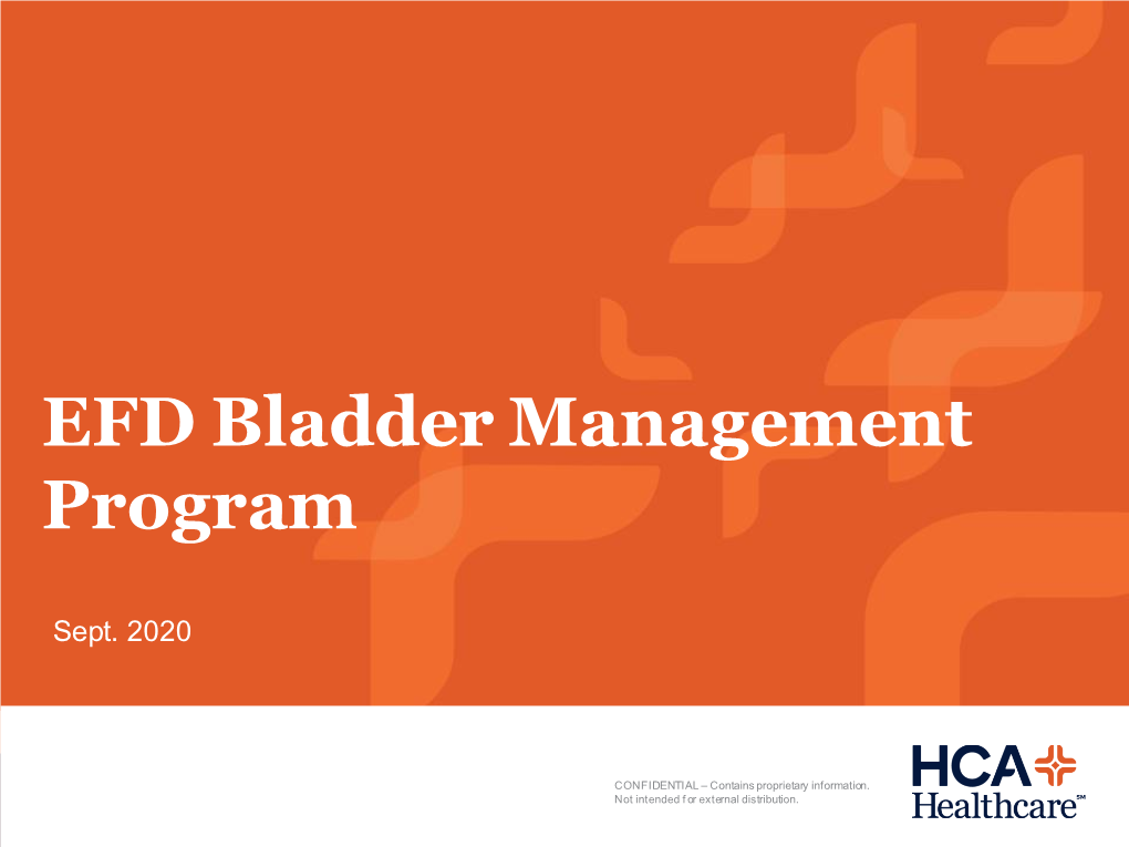 EFD Bladder Management Program