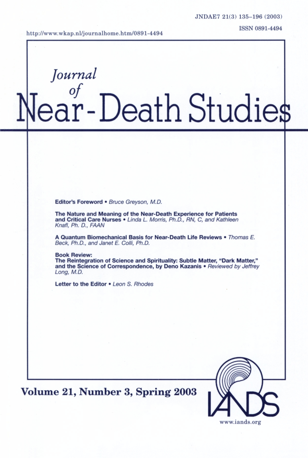 Ear-Death Studiesi