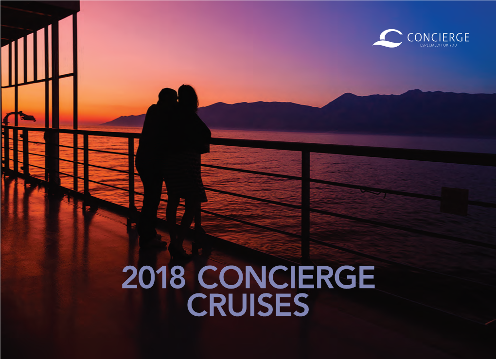 2018 CONCIERGE CRUISES Exotic Cruises