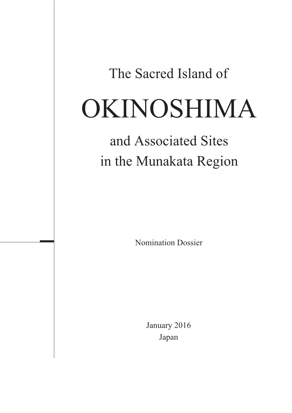 OKINOSHIMA and Associated Sites in the Munakata Region