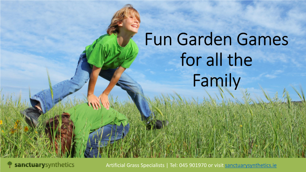 Fun Garden Games for All the Family