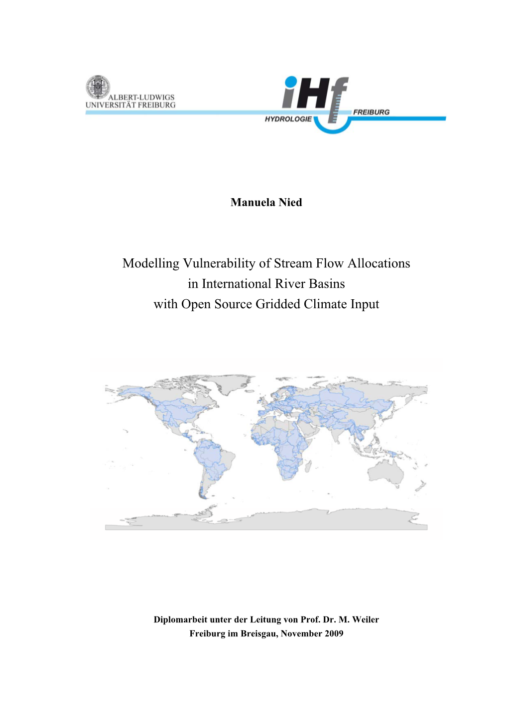 Modelling Vulnerability of Stream Flow Allocations in International River Basins with Open Source Gridded Climate Input