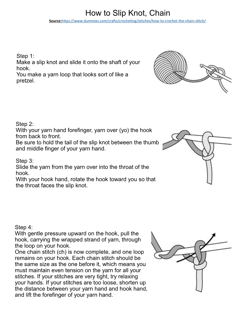 How to Slip Knot, Chain Source