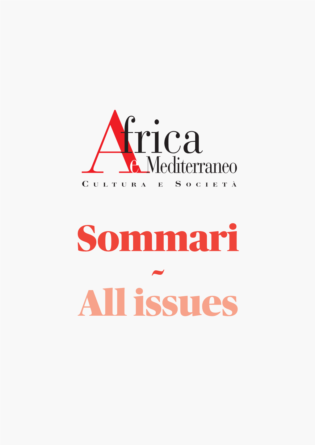 Africa E Mediterraneo