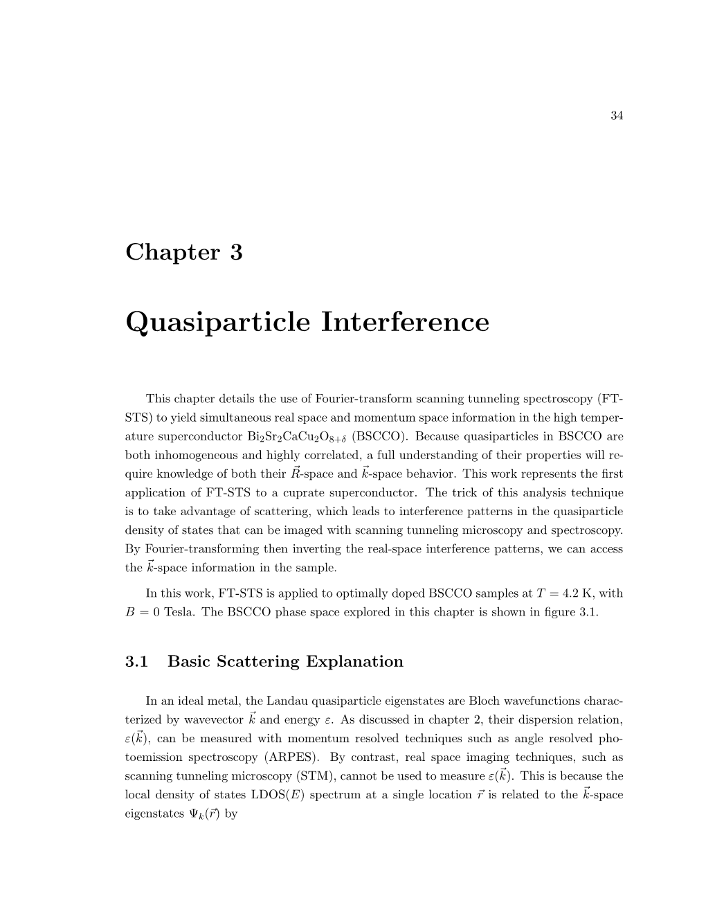 Quasiparticle Interference