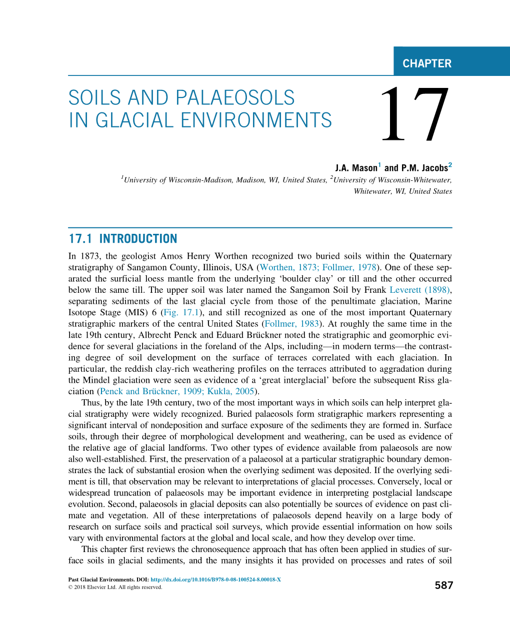 Chapter 17. Soils and Palaeosols in Glacial Environments