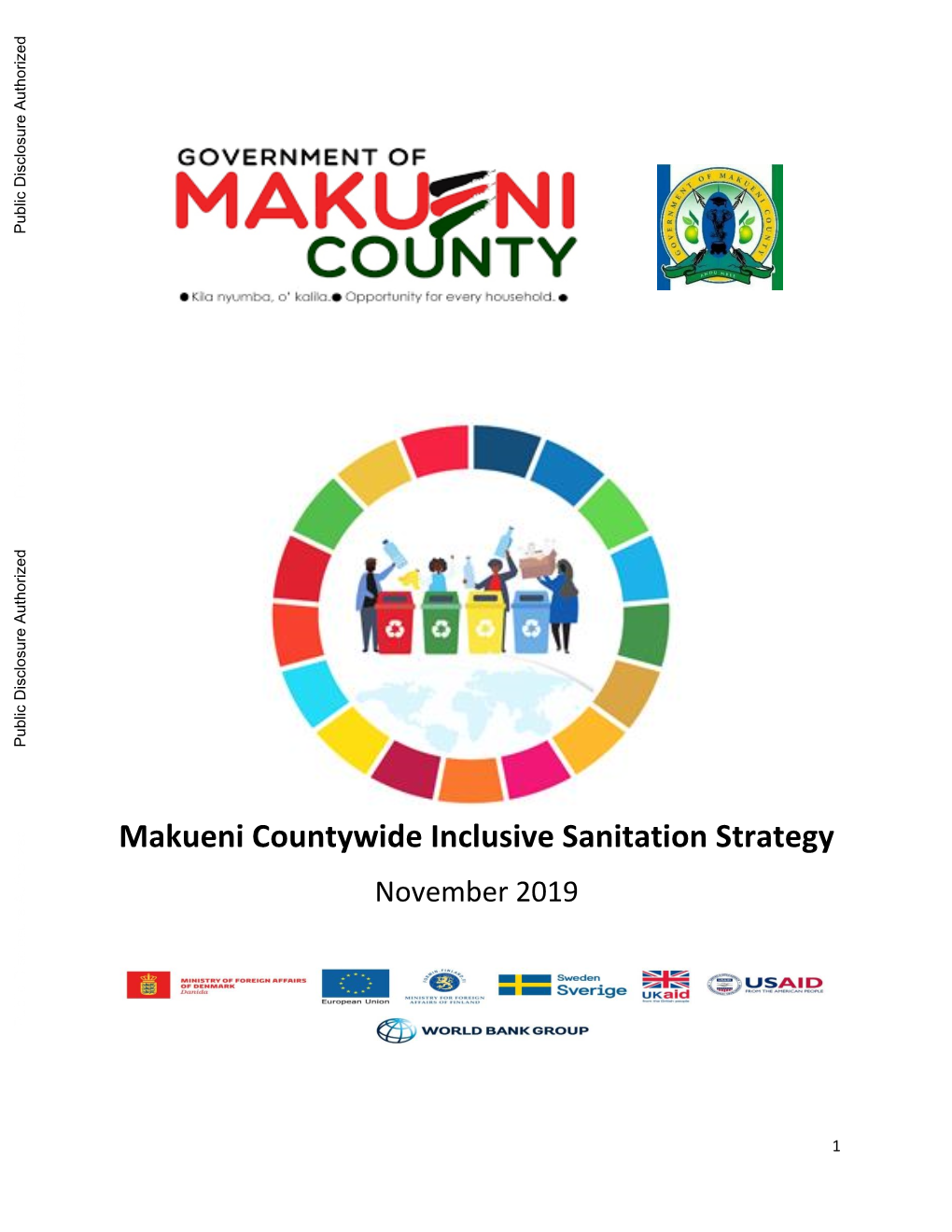 Makueni Countywide Inclusive Sanitation Strategy November 2019
