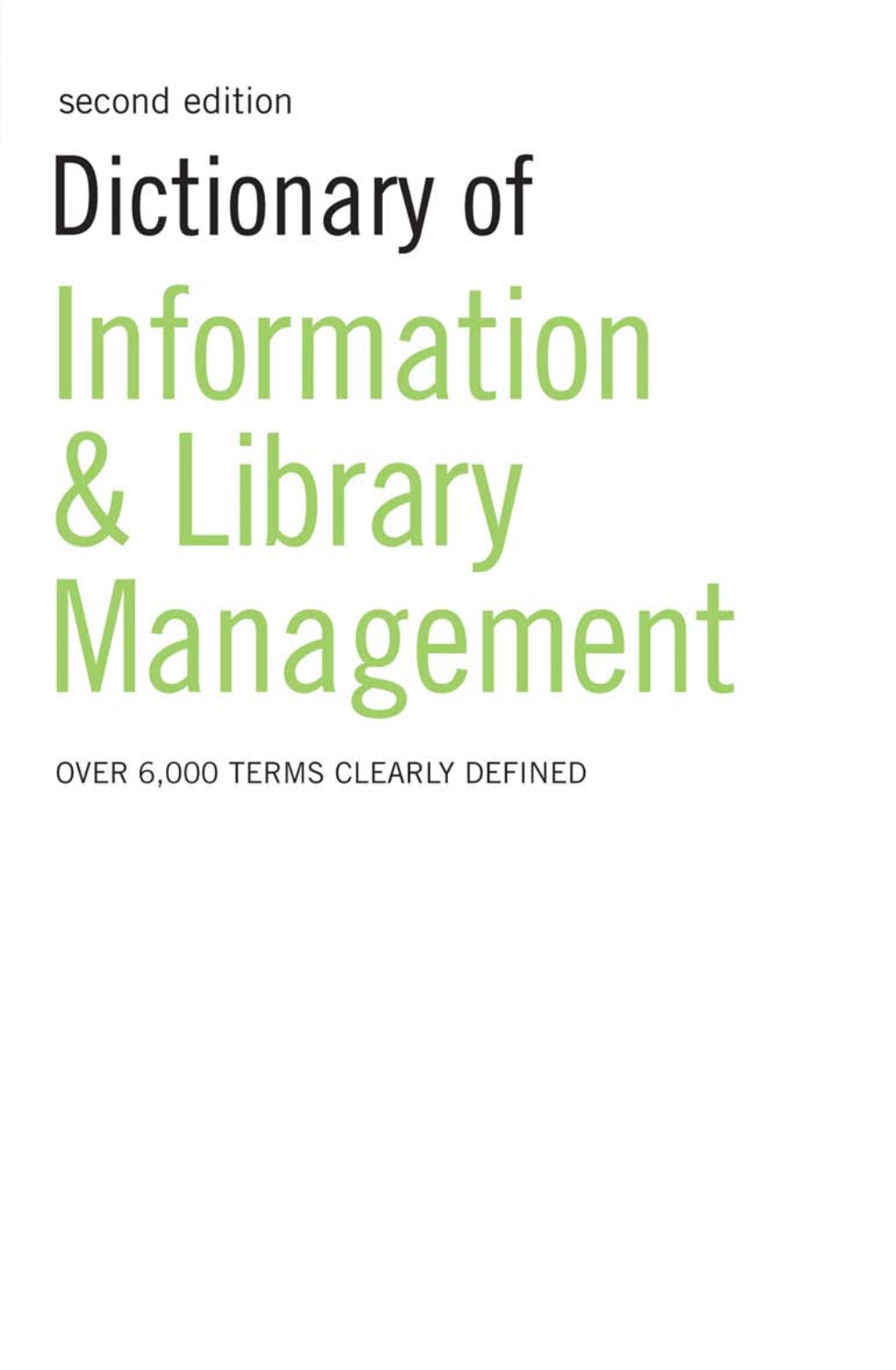 Dictionary of Information and Library Management.Pdf