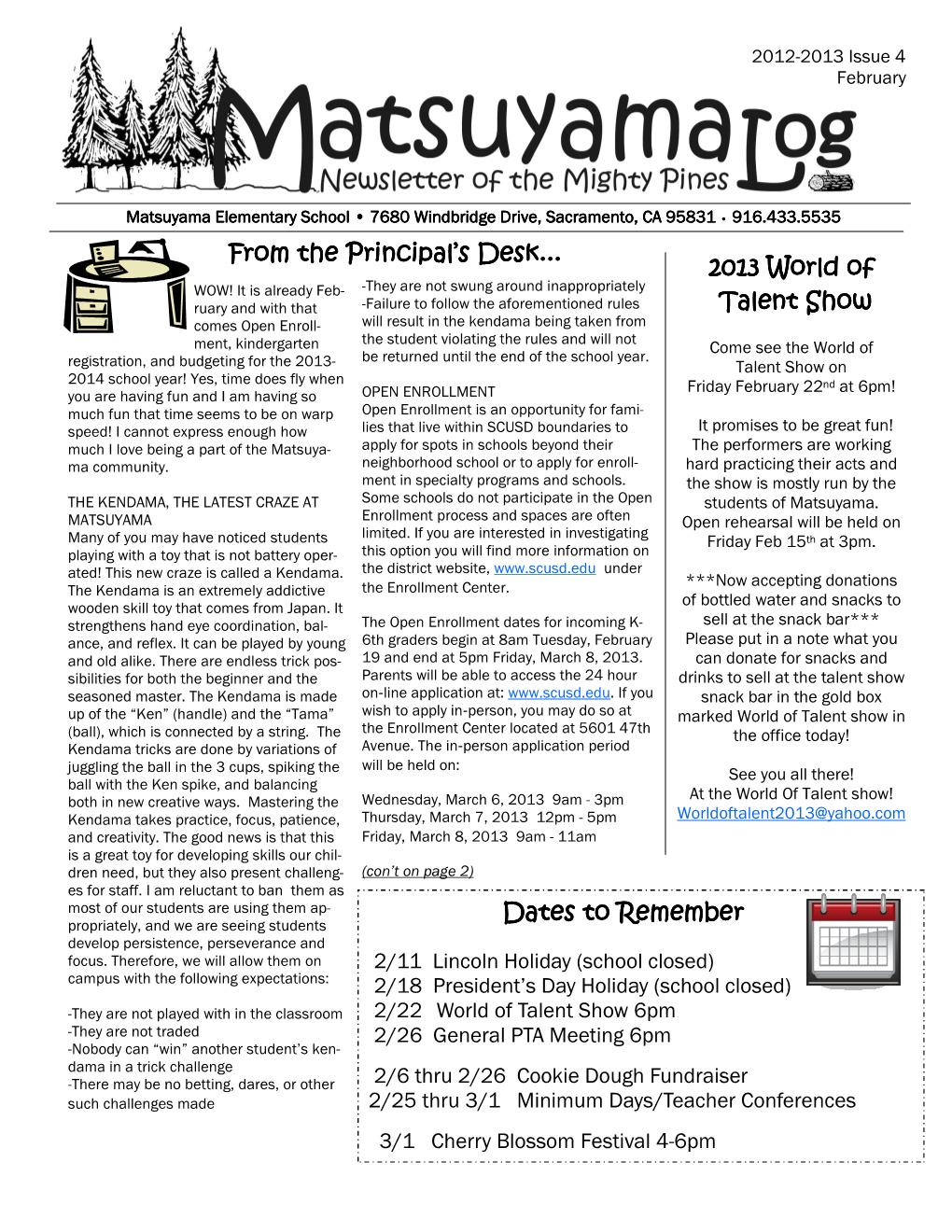 February 2013 Newsletter Final