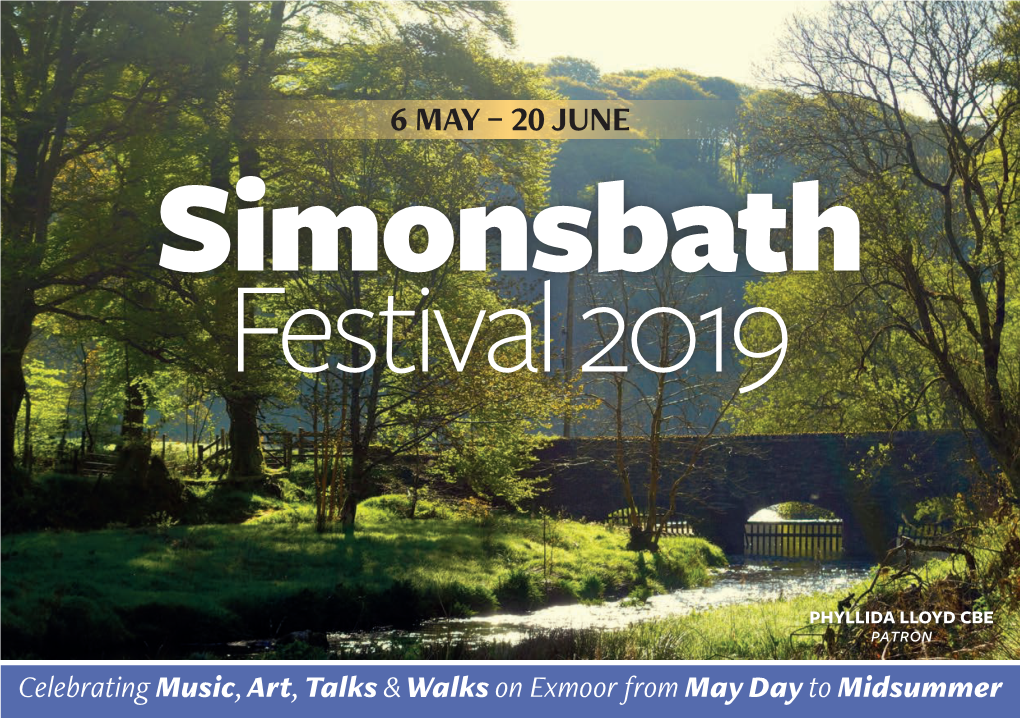 20 JUNE Simonsbath Festival 2019