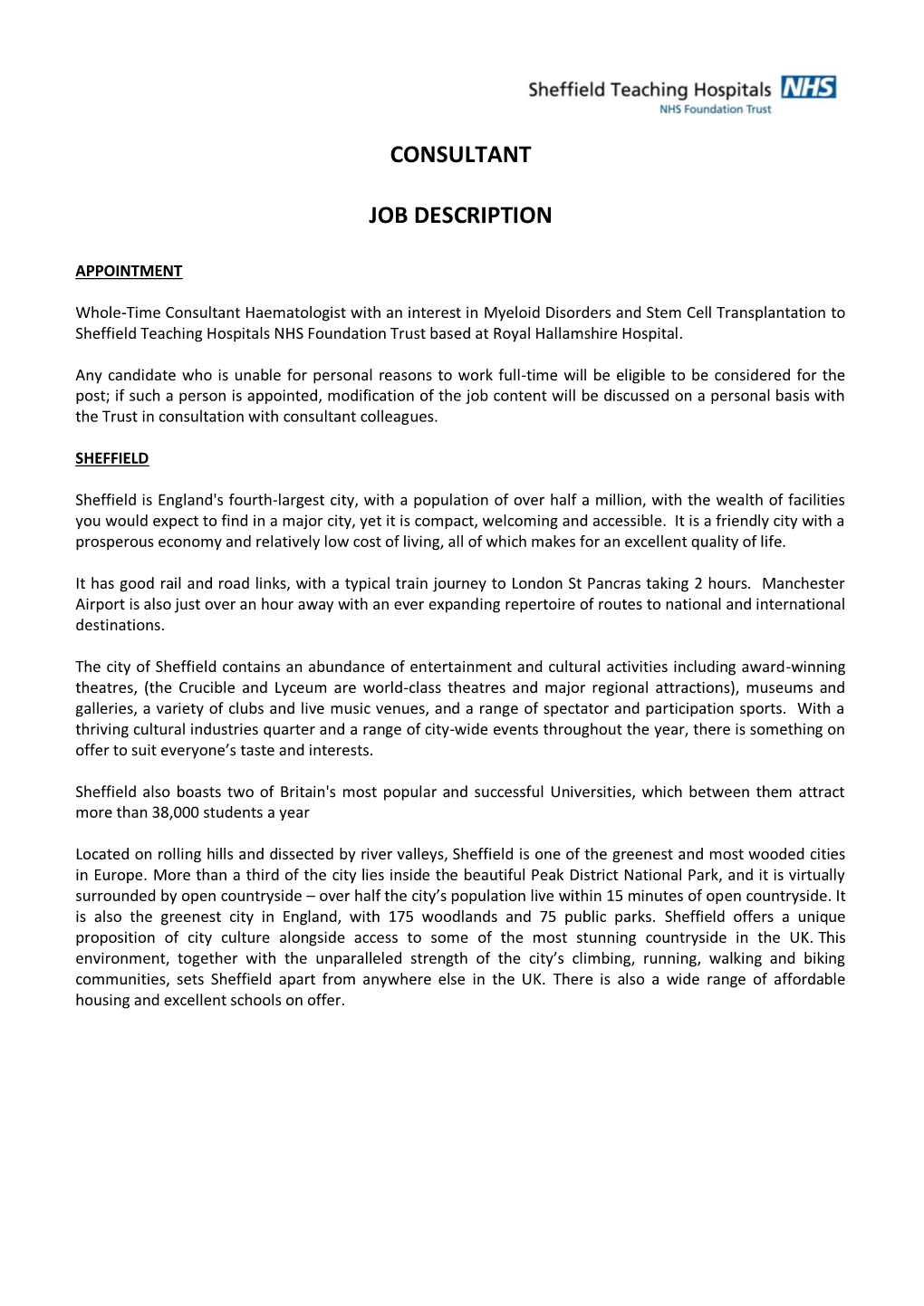 Consultant Job Description