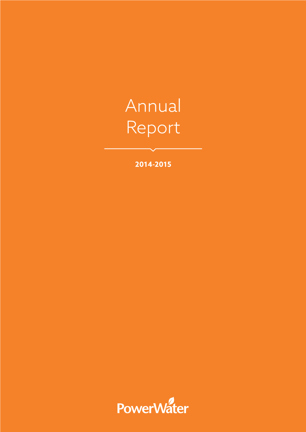Power and Water Annual Report 2015