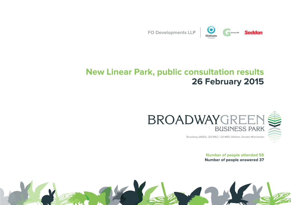 New Linear Park, Public Consultation Results 26 February 2015