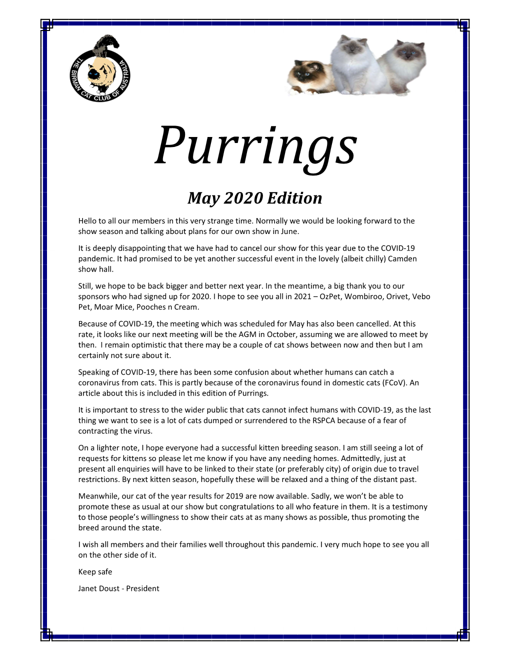 Purrings May 2020 Edition