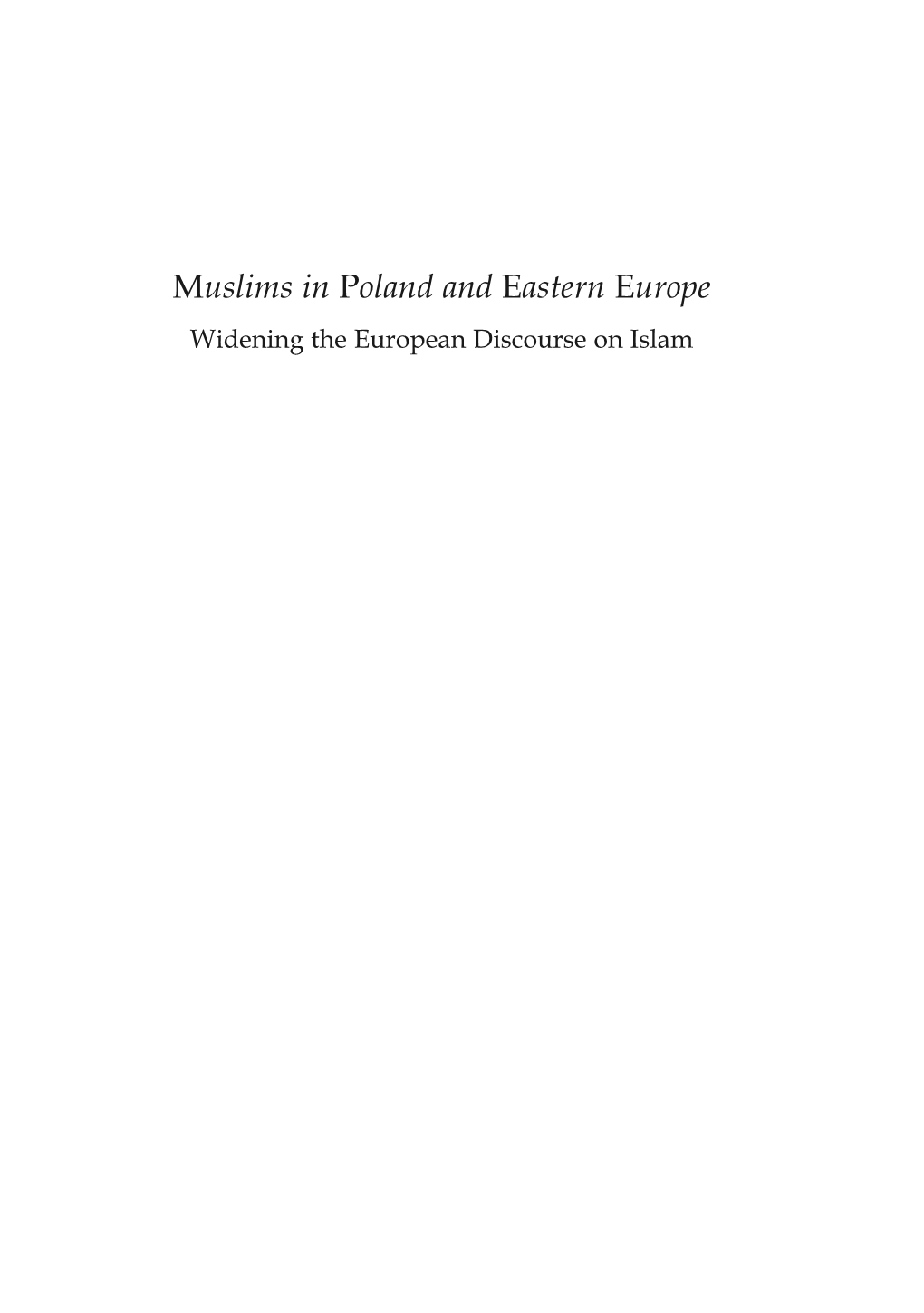 Muslims in Poland and Easter