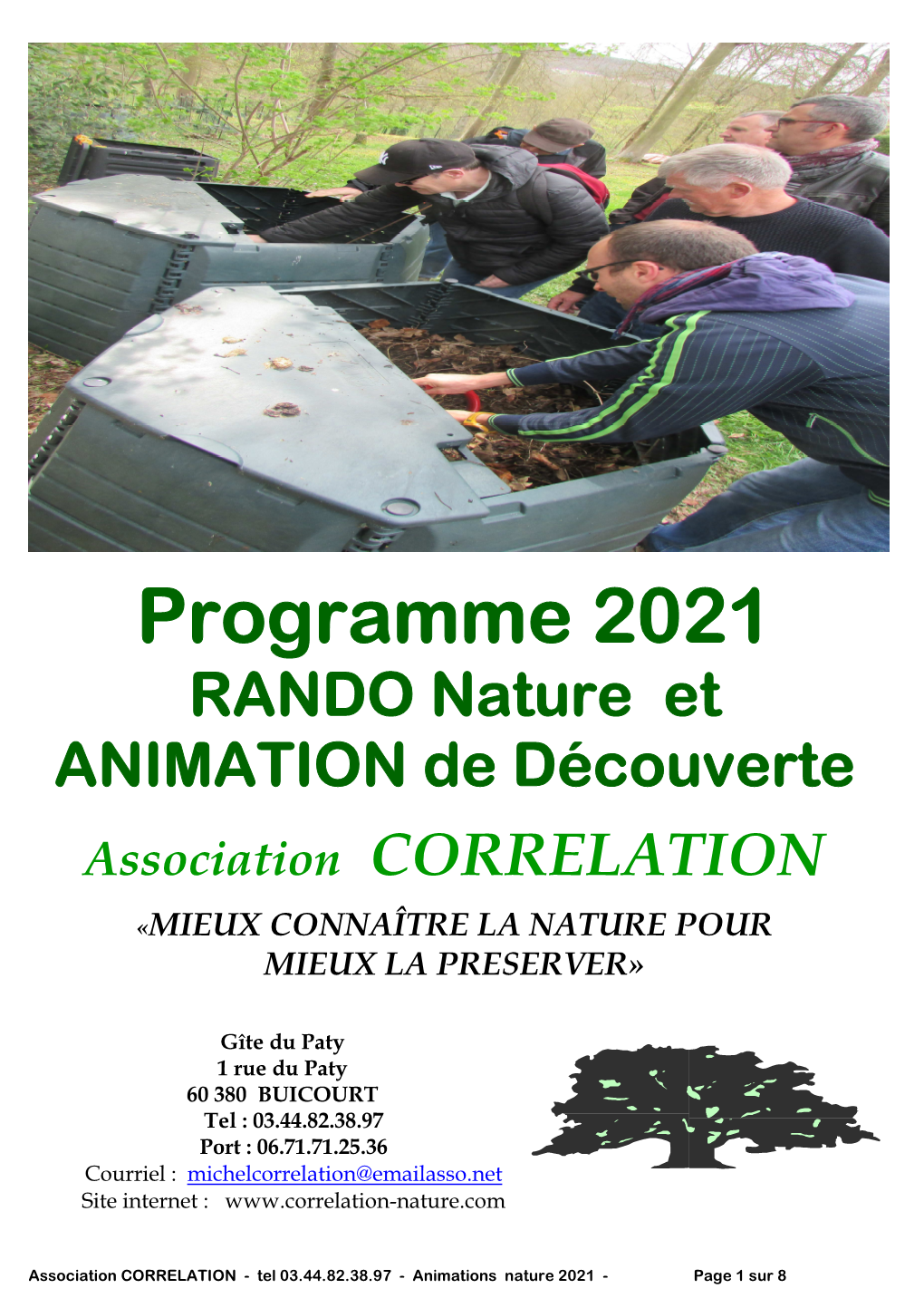 Programme 2021 RANDO Nature Et ANIMATION De Découverte