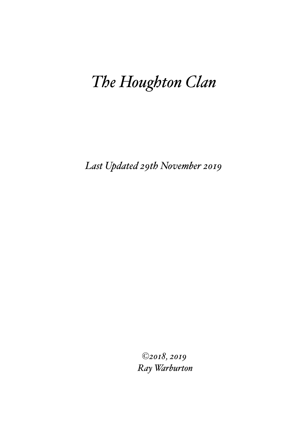 The Houghton Clan