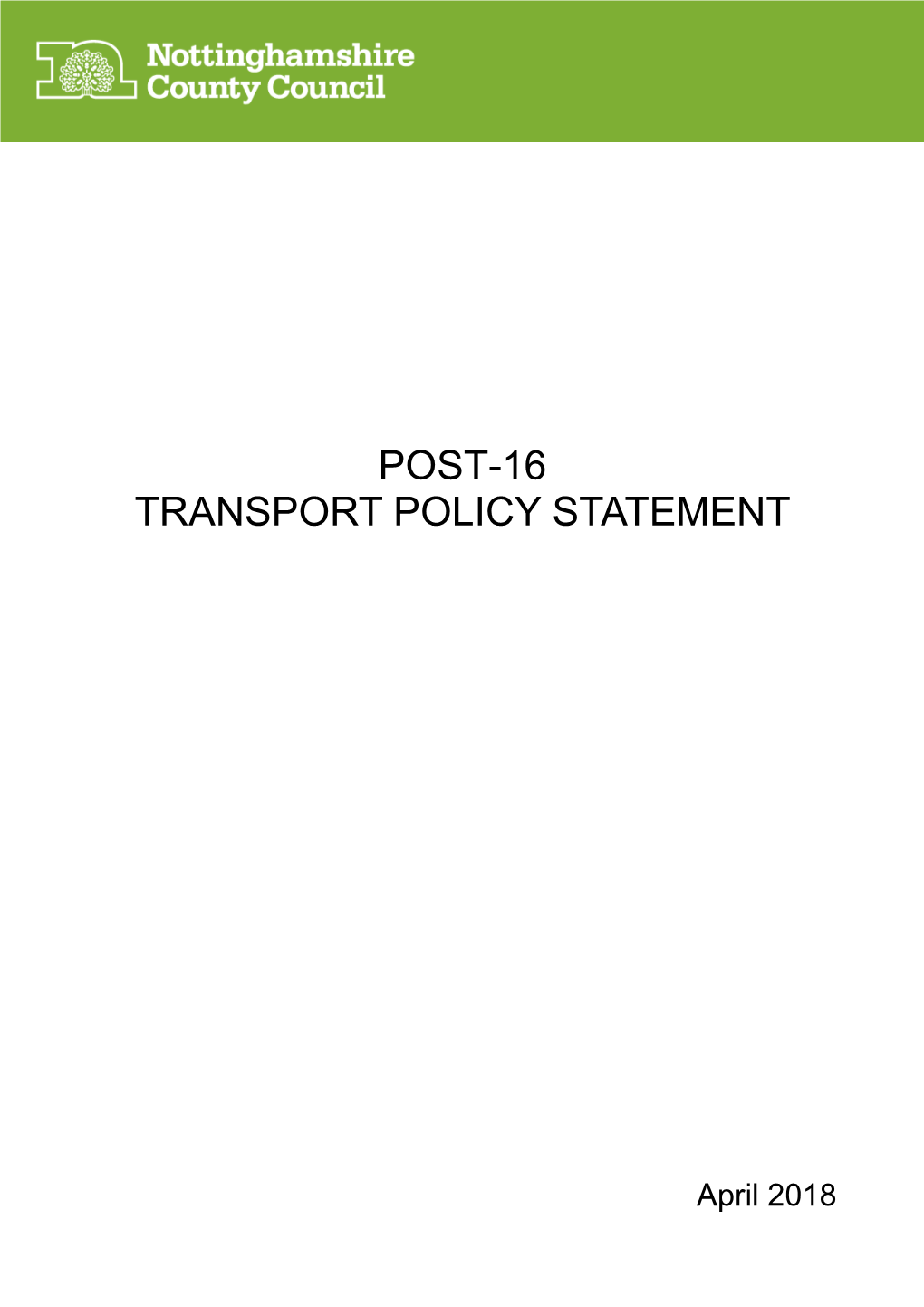 Nottinghamshire Post 16 Transport Partnership