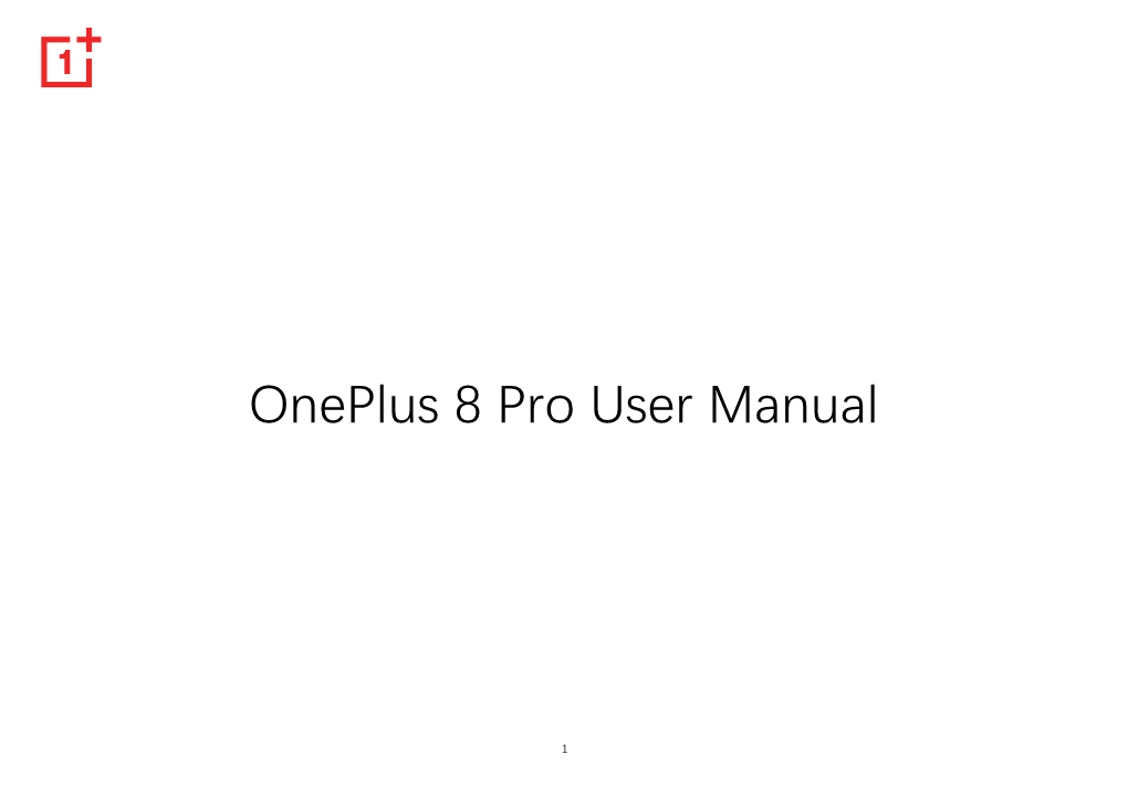Oneplus 8 Pro User Manual