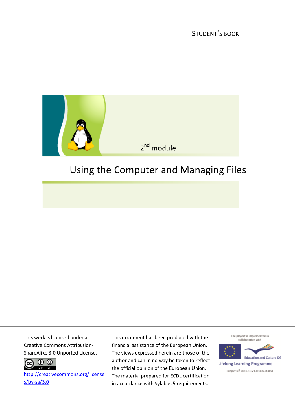 Using the Computer and Managing Files