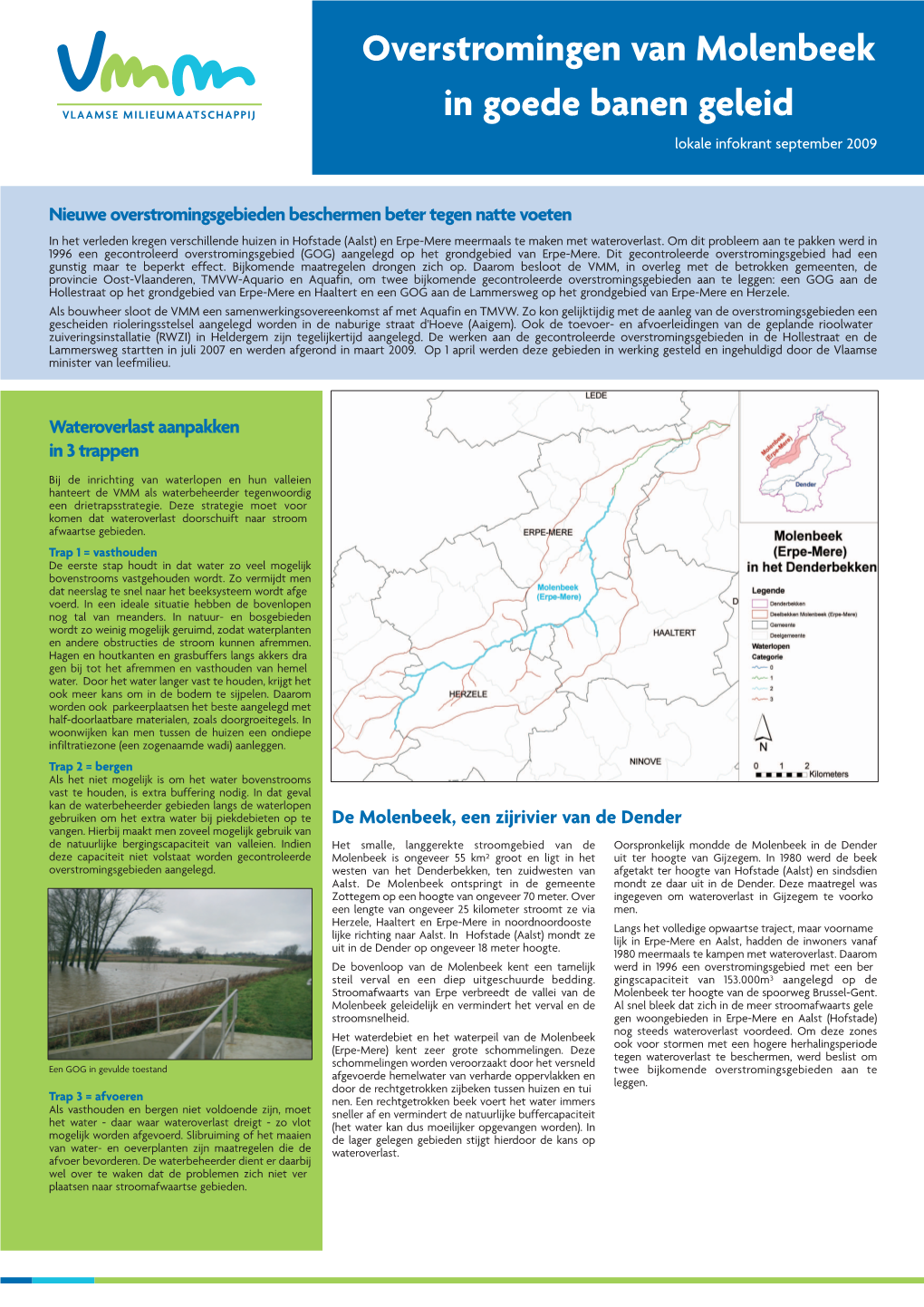 Overstromingen Van Molenbeek in Goede Banen Geleid Lokale Infokrant September 2009