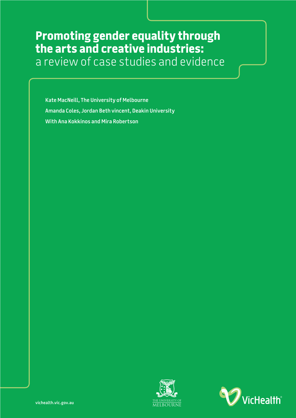 Promoting Gender Equality Through the Arts and Creative Industries: a Review of Case Studies and Evidence