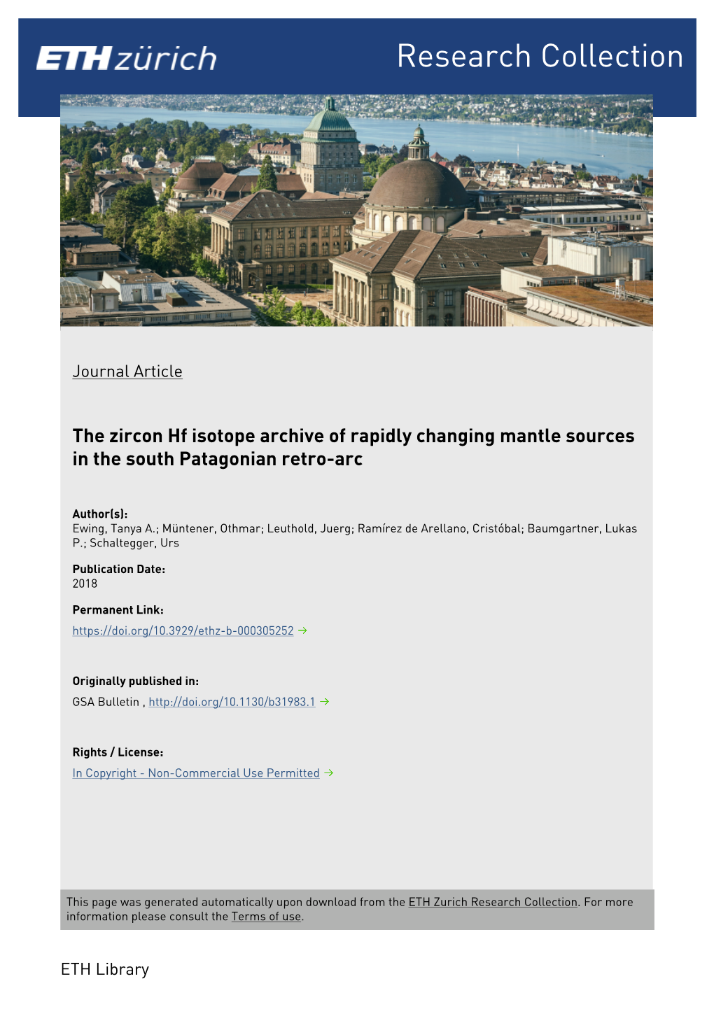 The Zircon Hf Isotope Archive of Rapidly Changing Mantle Sources in the South Patagonian Retro-Arc