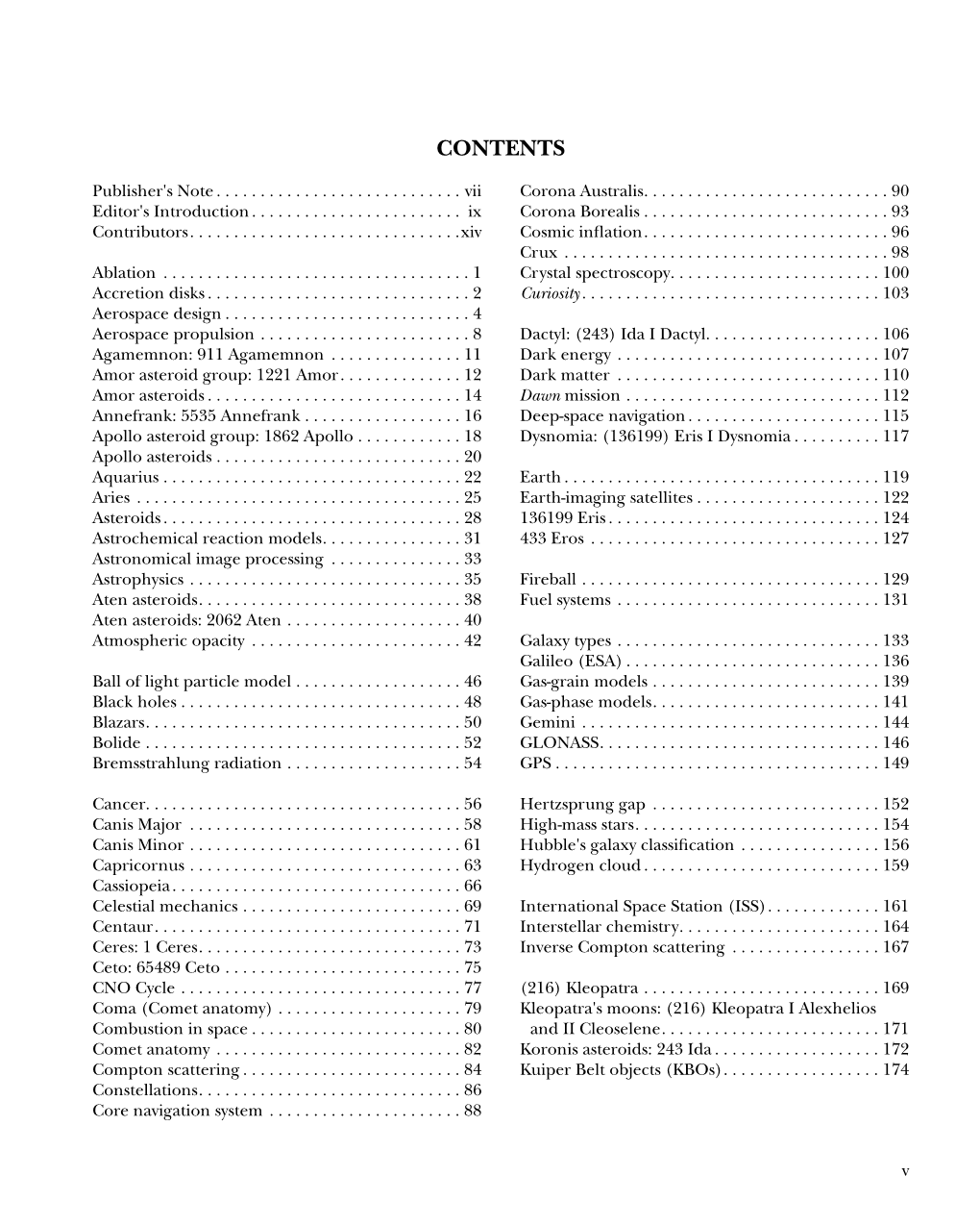 Table of Contents