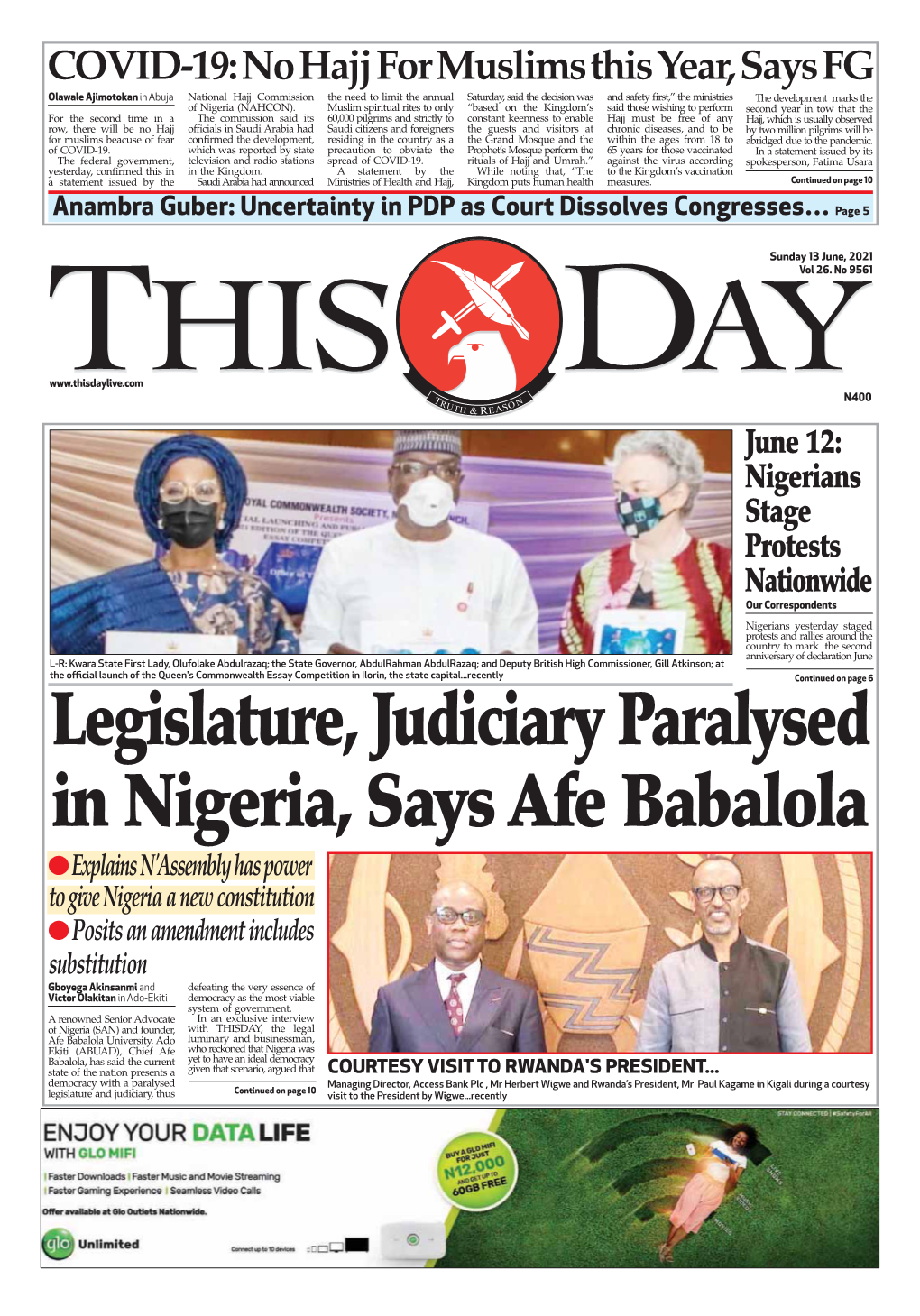 Legislature, Judiciary Paralysed in Nigeria, Says Afe Babalola