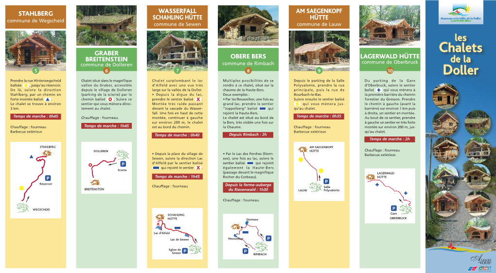 Les Chalets De La Doller Sont Destinés Aux Randonneurs : Il Est 1 2 3 4 Formellement Interdit D’Y Accéder En Voiture, Moto, Scooter Ou Tout Autre Engin Motorisé