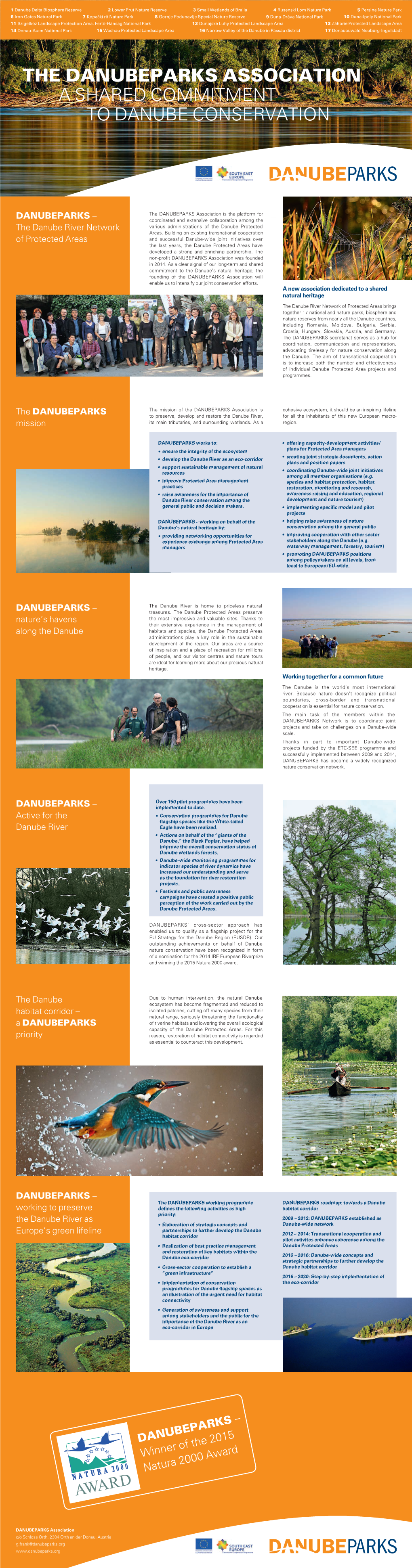 The Danubeparks Association a Shared Commitment to Danube Conservation