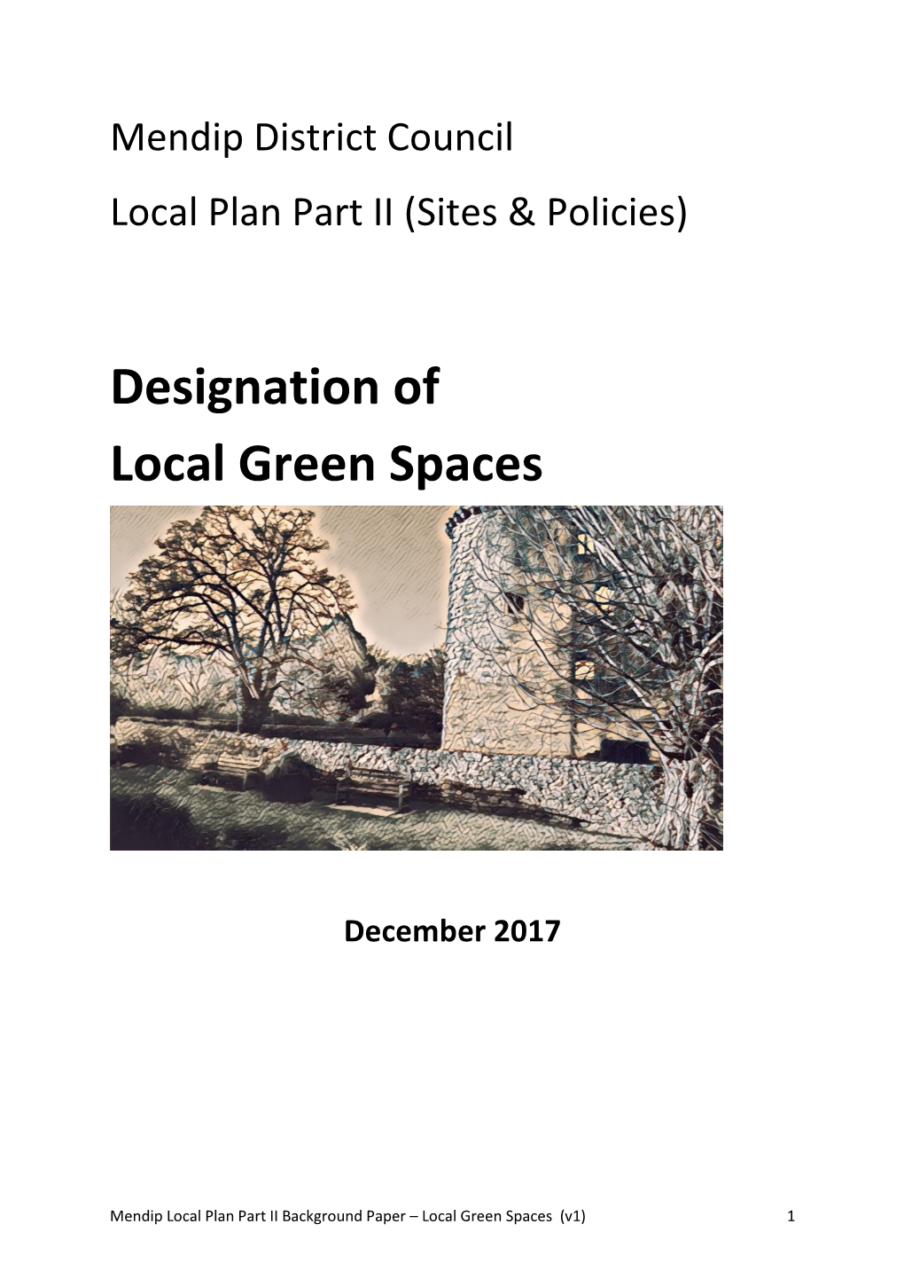 Designation of Local Green Spaces