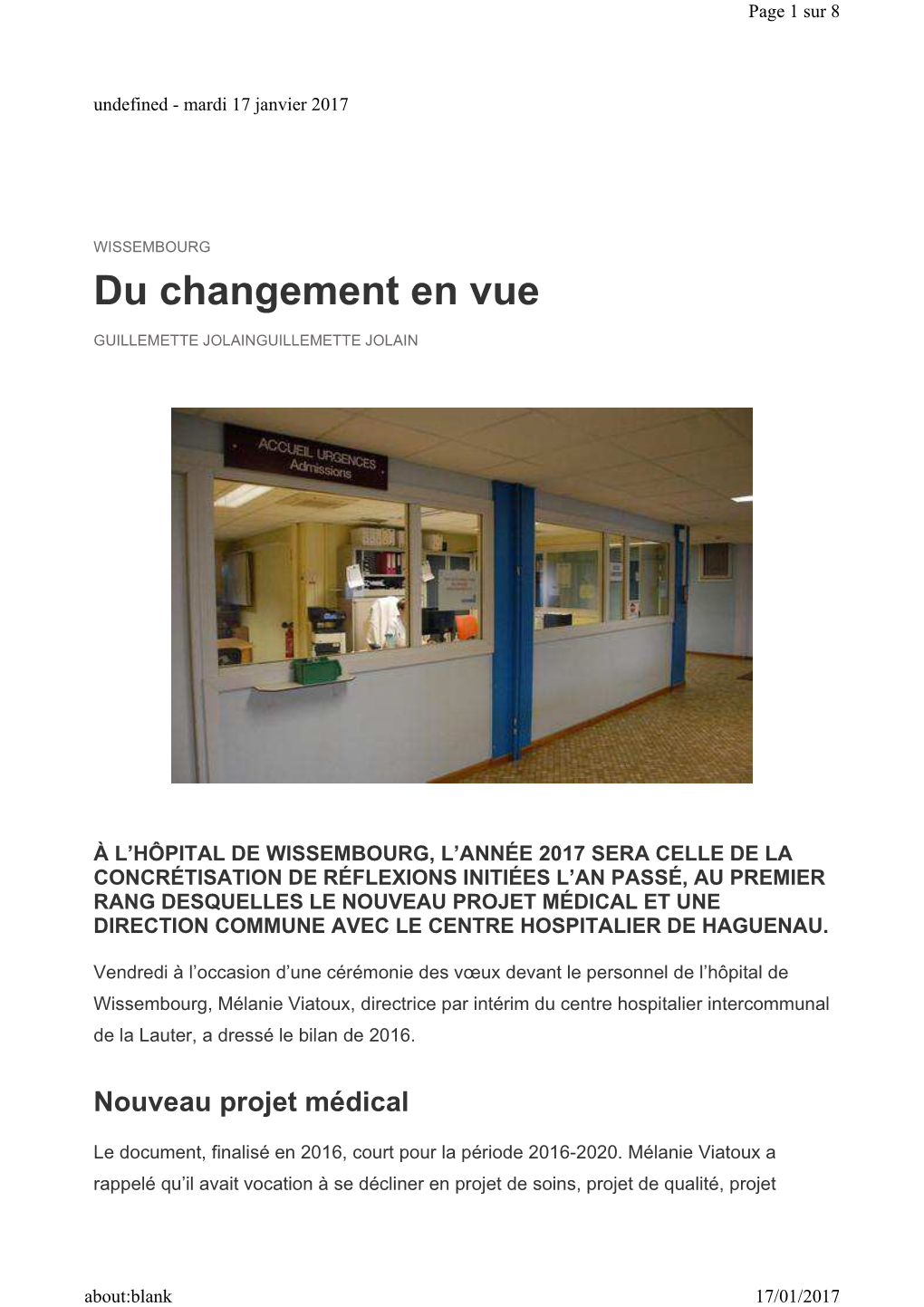 Direction Commune Avec Le Centre Hospitalier De Haguenau