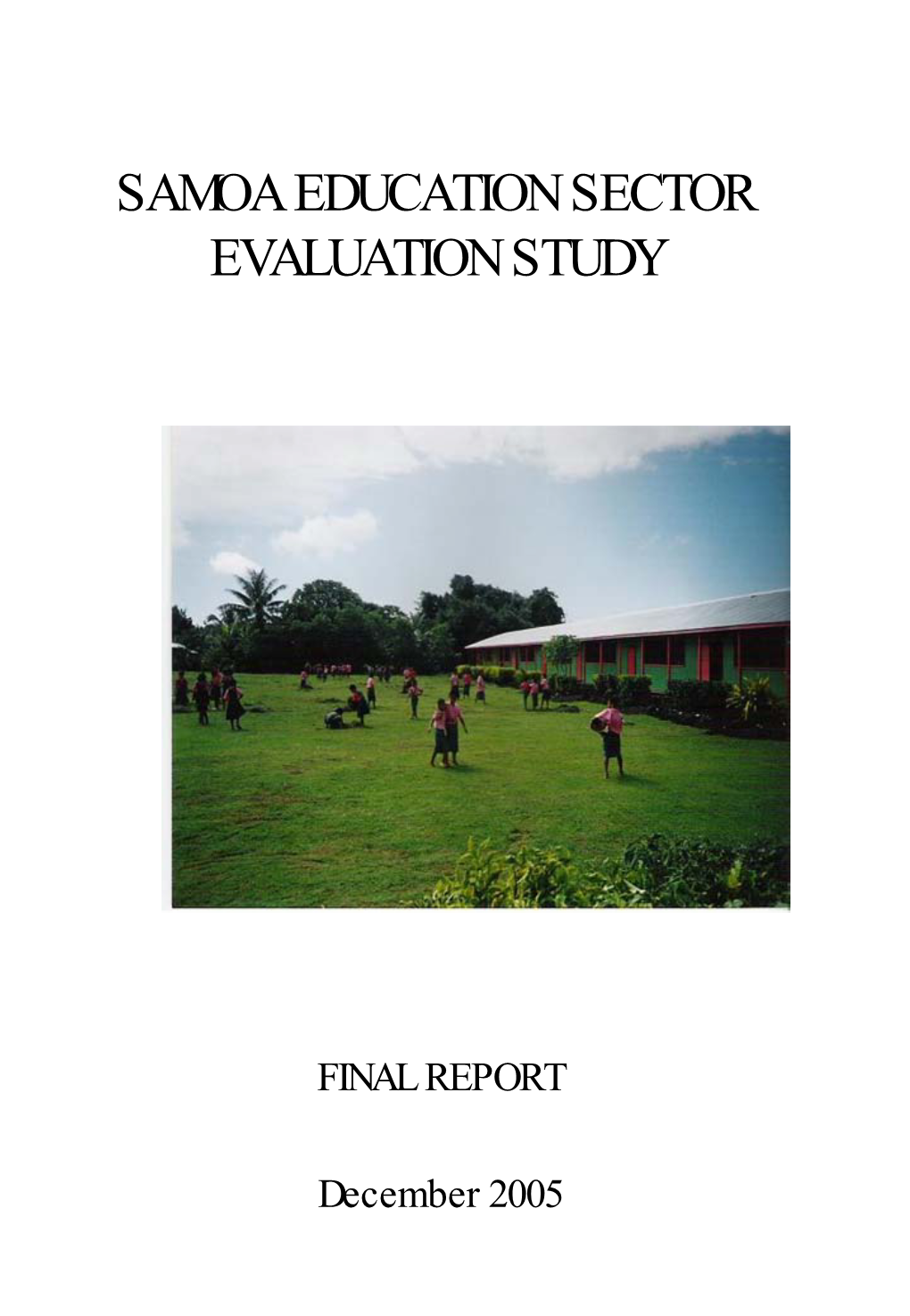 Samoa Education Sector Evaluation Study