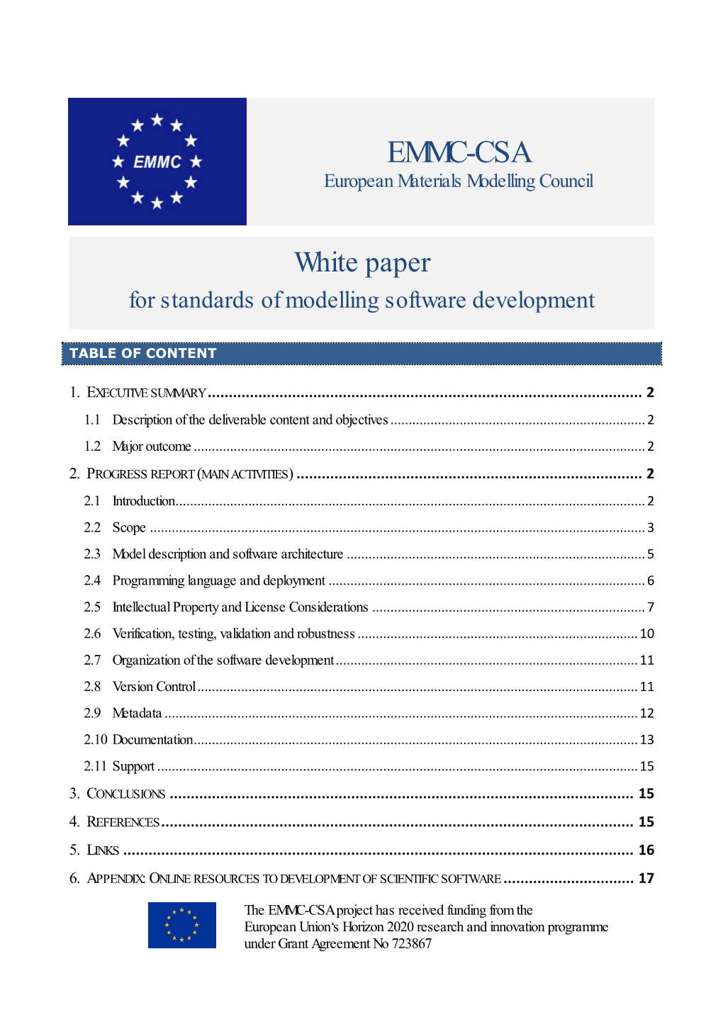 EMMC-CSA European Materials Modelling Council