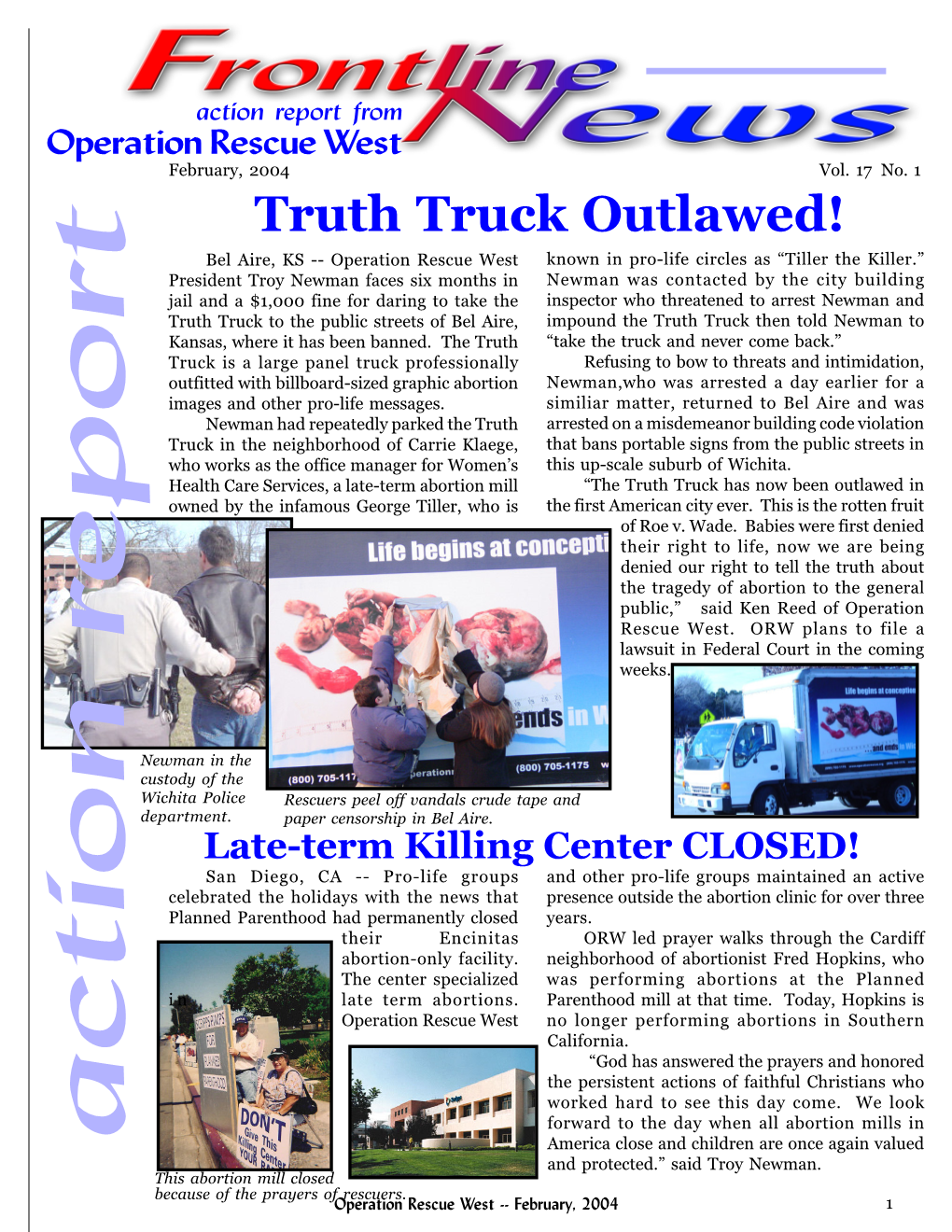 FLN 0204 Worksheet.P65 1 3/10/2004, 11:25 AM Abortionists: 1 Dead, 1 Wounded