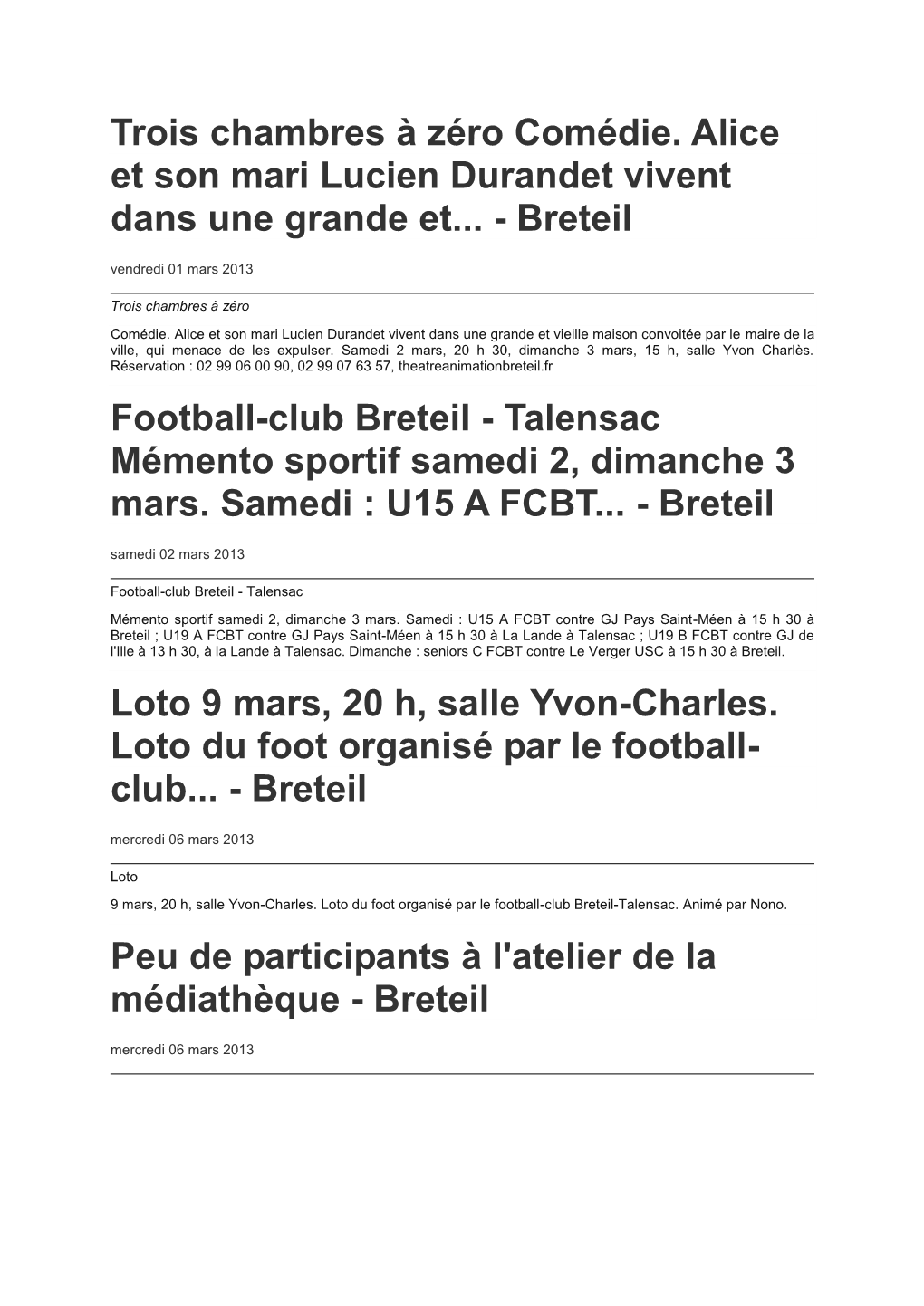 Breteil Football-Club Breteil