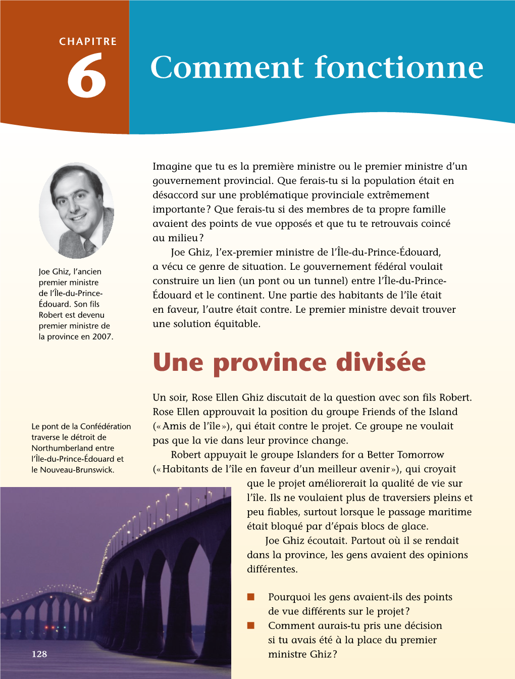 Le Gouvernement Provincial?