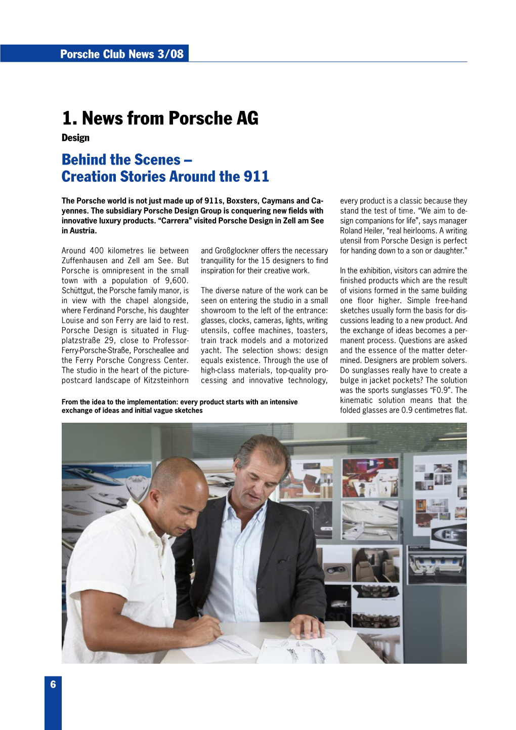 1. News from Porsche AG Design Behind the Scenes – Creation Stories Around the 911