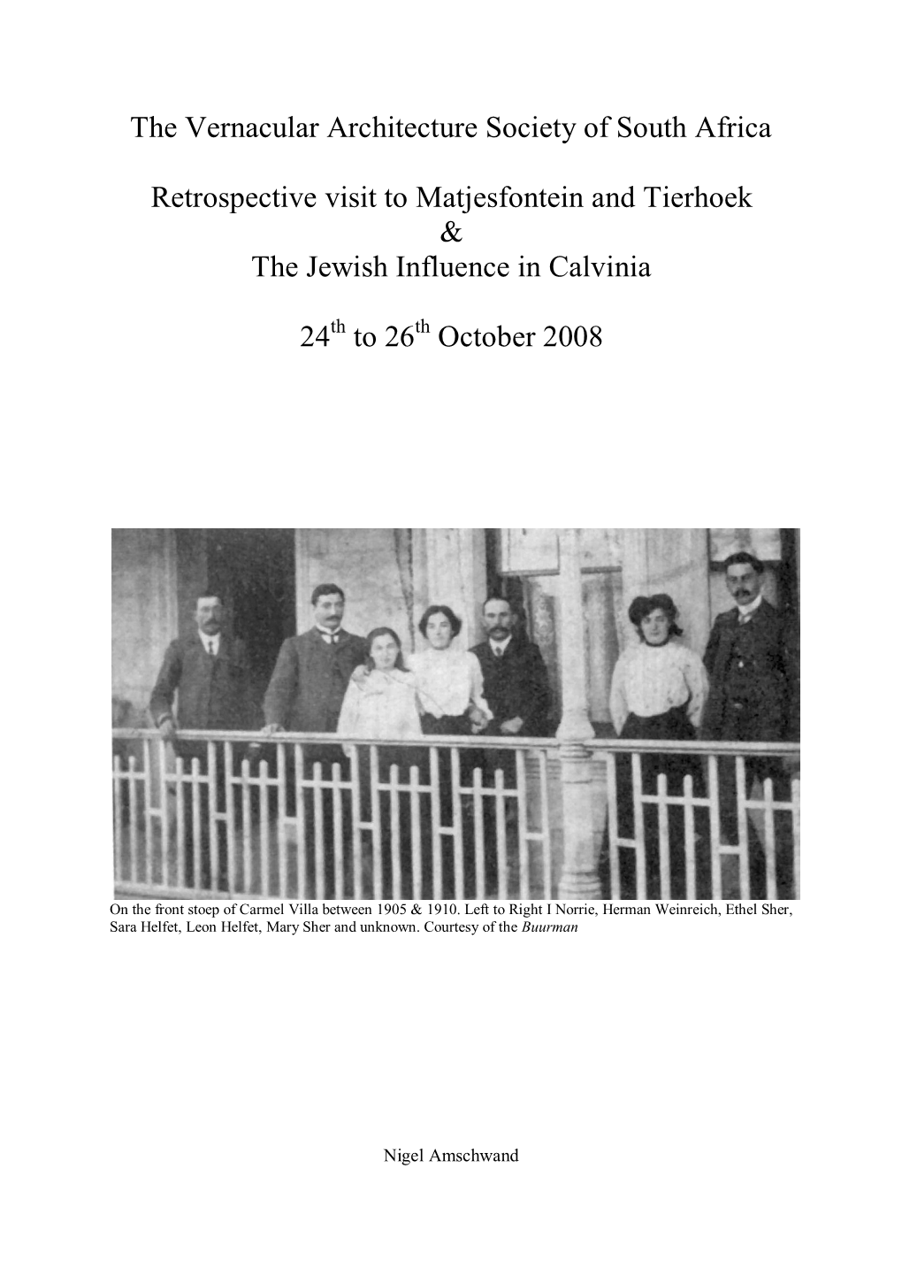 Calvinia-Tour-Notes-2008.Pdf