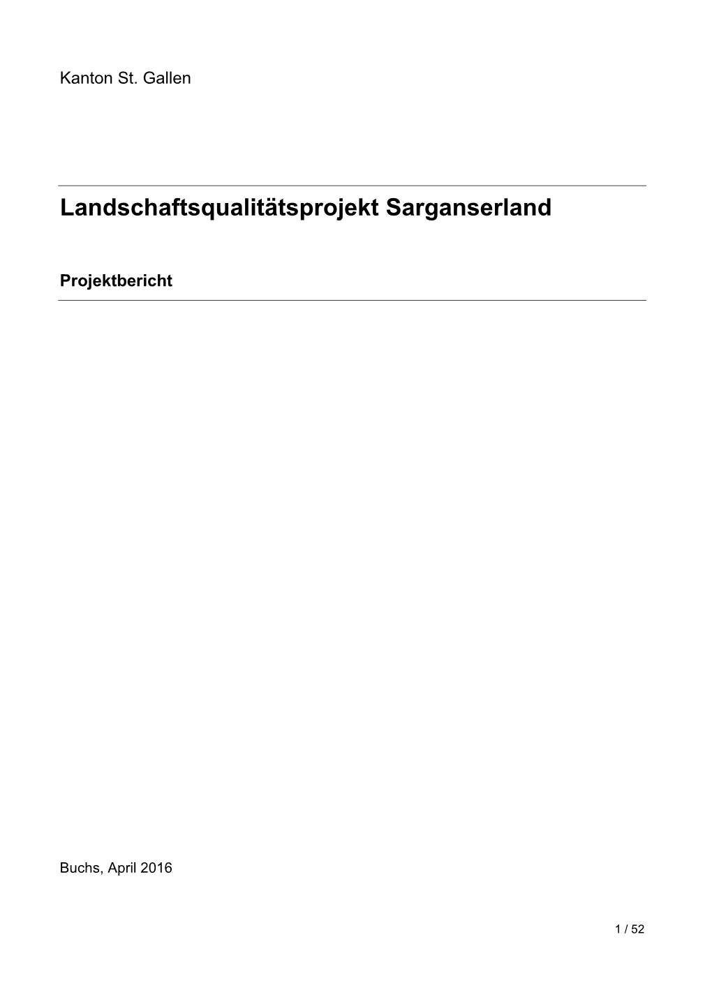 Landschaftsqualitätsprojekt Sarganserland