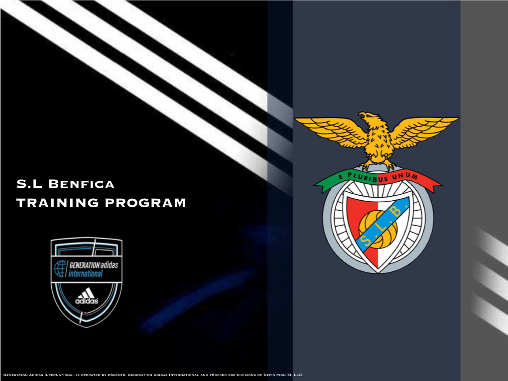 S.L Benfica TRAINING PROGRAM