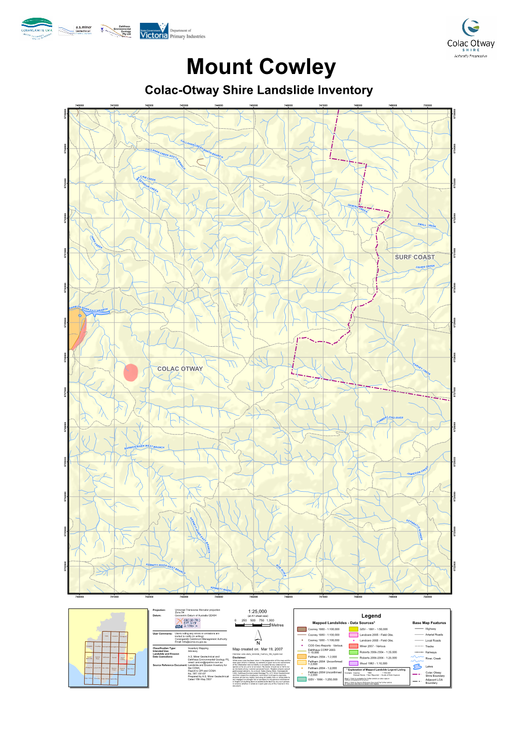 Colac-Otway Shire Landslide Inventory