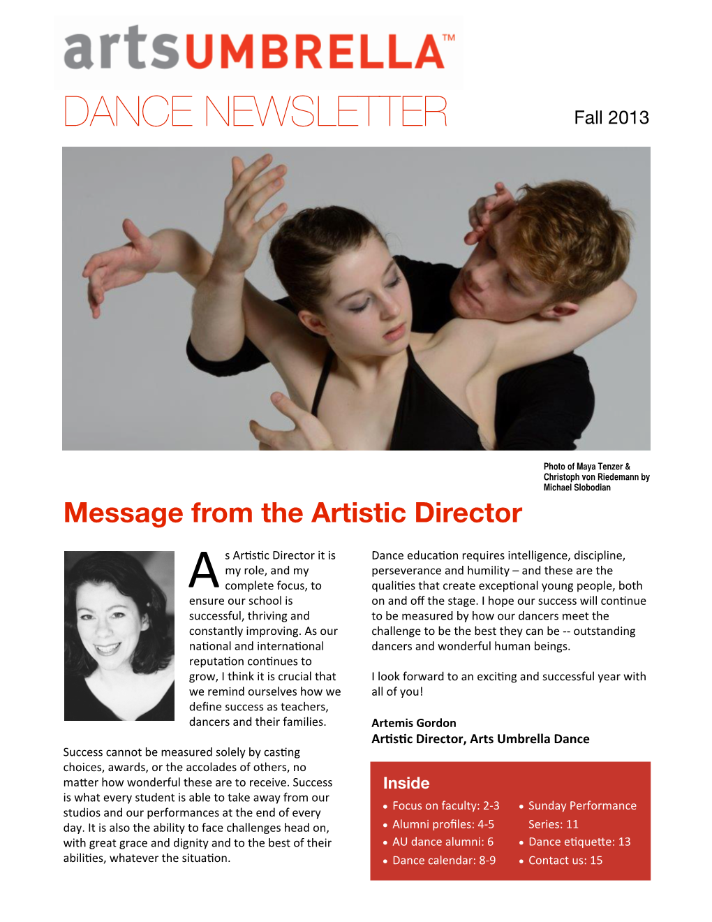 AU Dance Newsletter