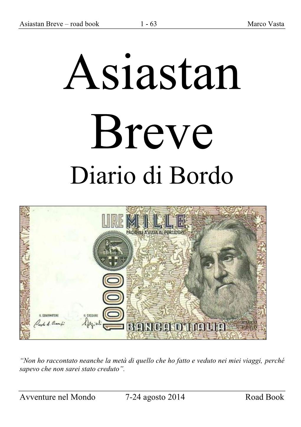 Diario Di Bordo