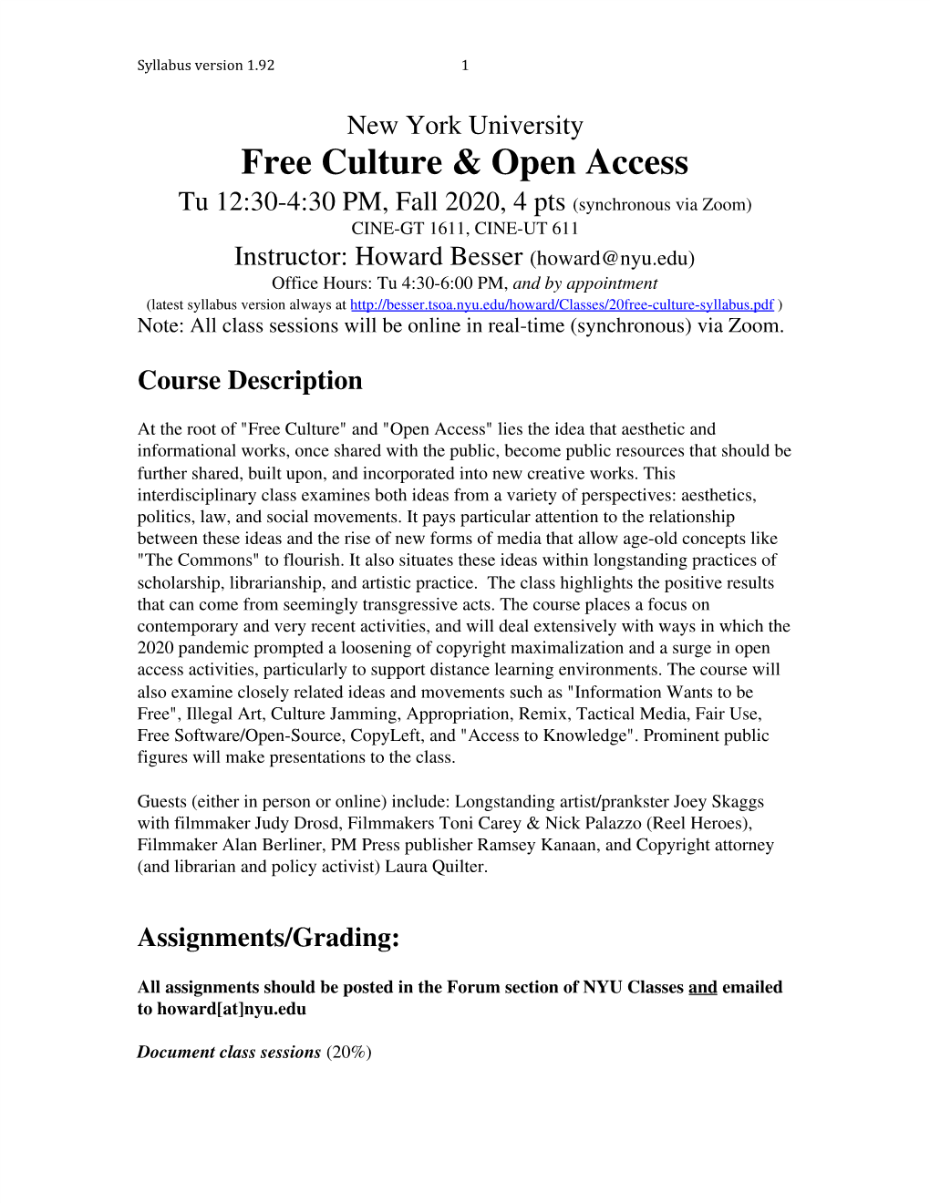 Free Culture & Open Access