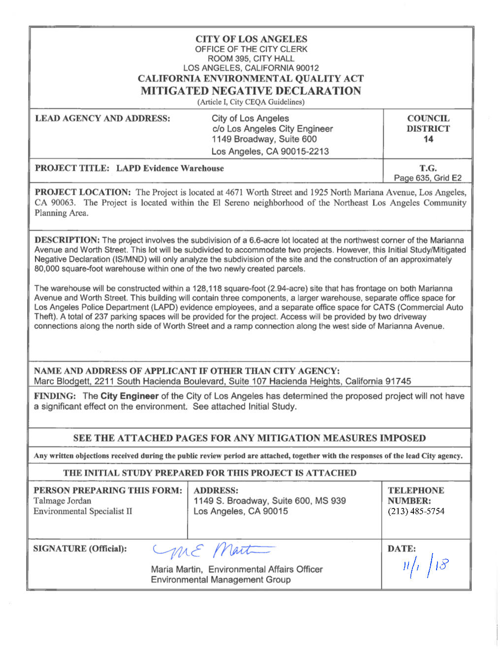 Revised IS-MND.Pdf