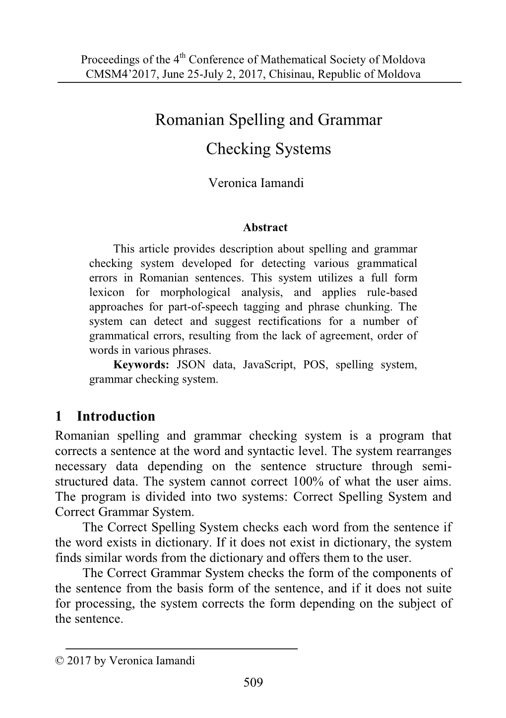 Romanian Spelling and Grammar Checking Systems